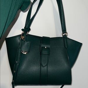 NWOT Anne Klein Emerald Medium Tote Bag